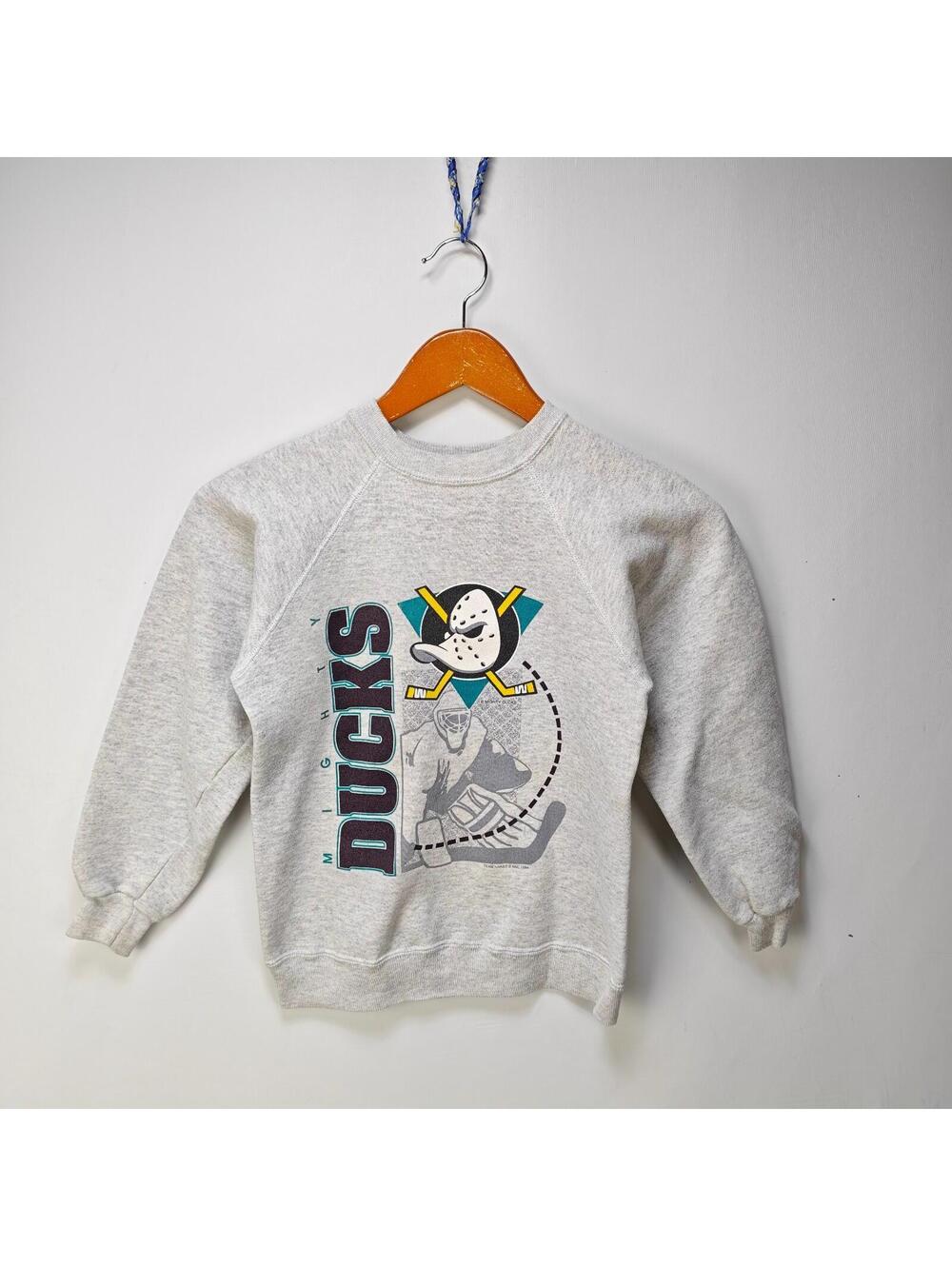 Vintage 90s Mighty Ducks NHL Youth Crewneck Sweatshirt M